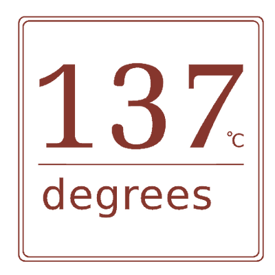 137°c Degrees
